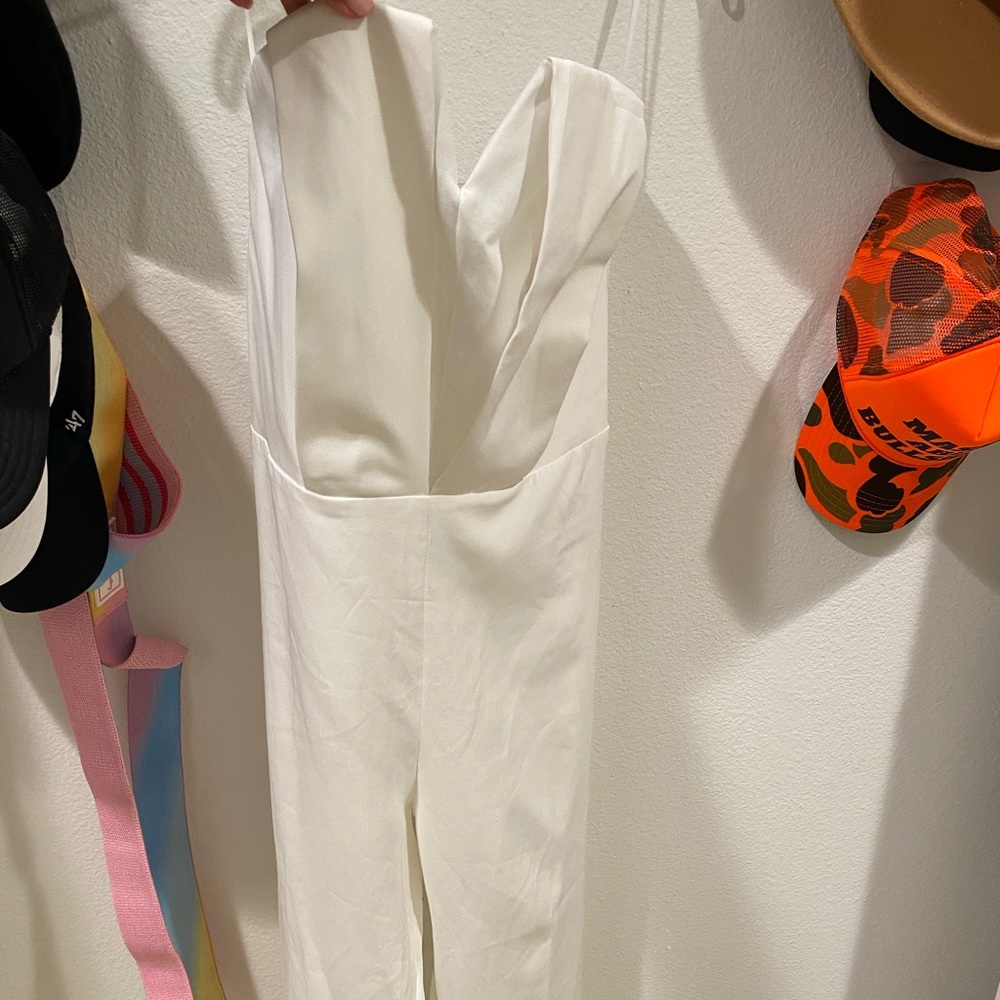 White pant jumpsuit